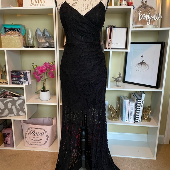 LAUNDRY lace evening gown - Picture 4 of 12